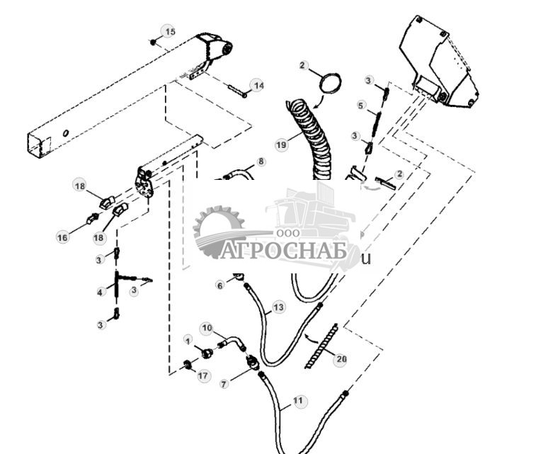 Hoses, Harvester Head, Direct Hosing, CH9 W H415 - ST888924 596.jpg